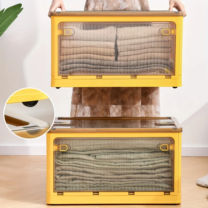 Food Snacks Packaging - Transparent Foldable Multifunctional Household Storage Box,