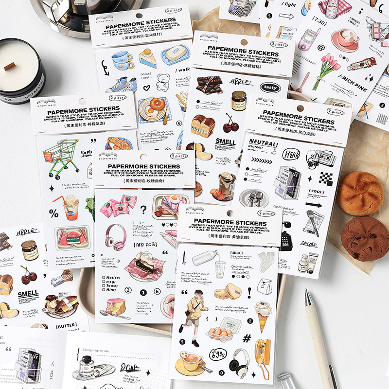 Junk Food Snacks - Aesthetic Snack Food Stickers for Junk