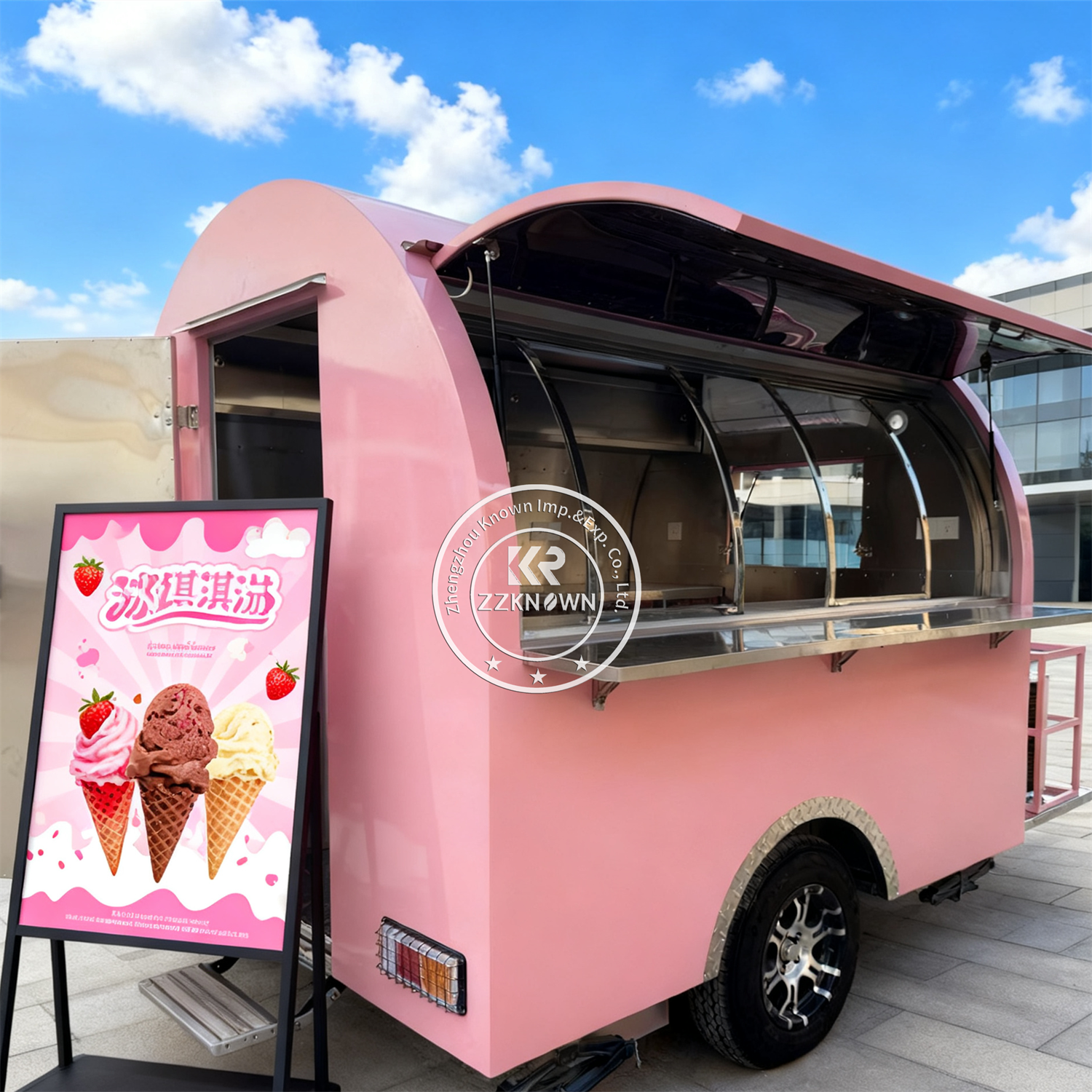 Food Snacks Restaurant - Outdoor Food Trailer Street Pizza BBQ