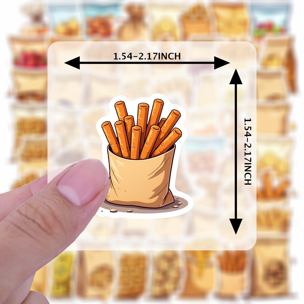 35pcs-100pcs Decals  crunchy S – Junk Food Snacks Bewertung und Preis