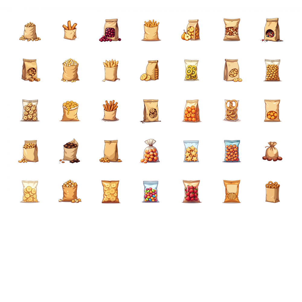 35pcs-100pcs Decals  crunchy S – Junk Food Snacks Bewertung und Preis
