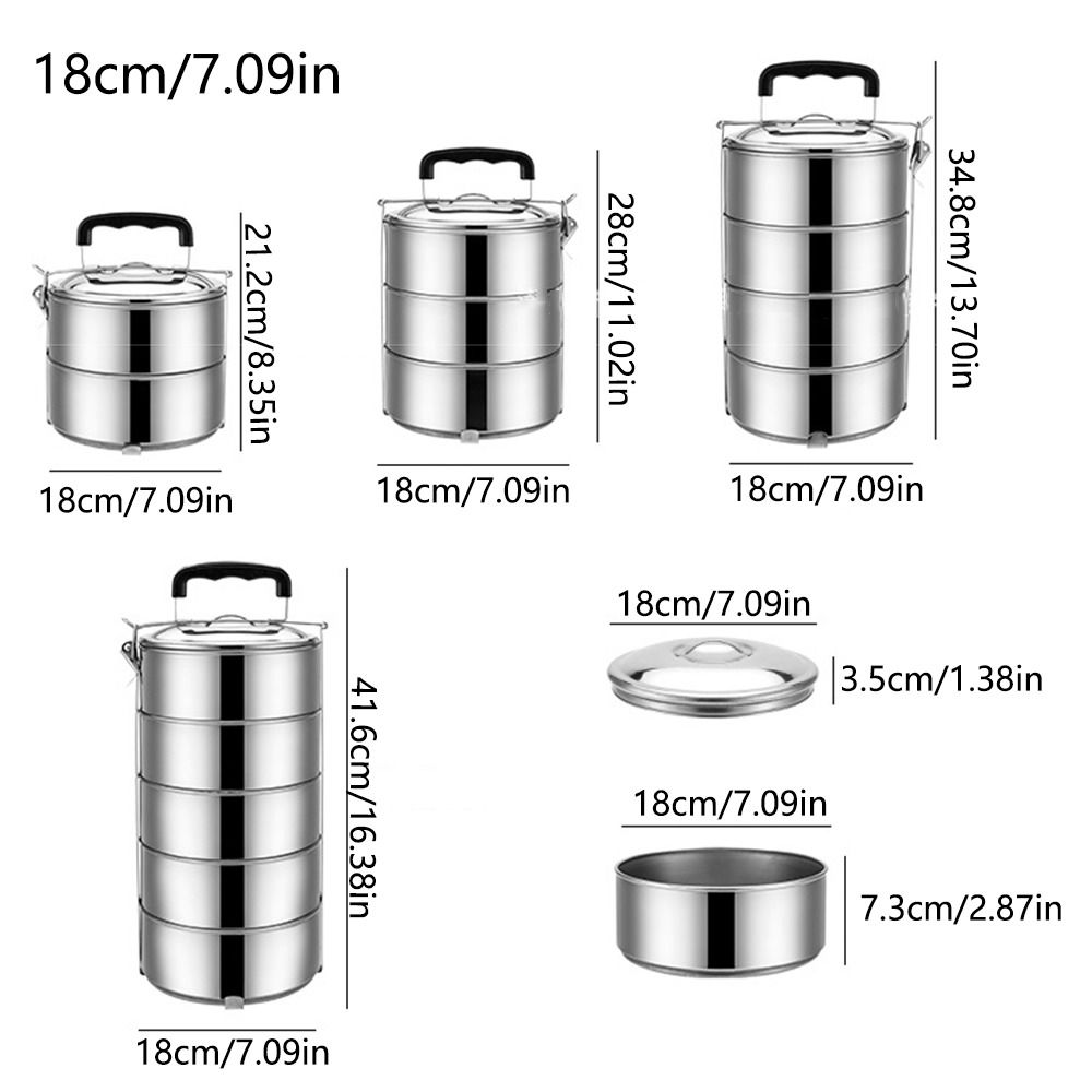 Round Stackable Lunch Snack Bo – Snacks Food Warmer Bewertung und Preis