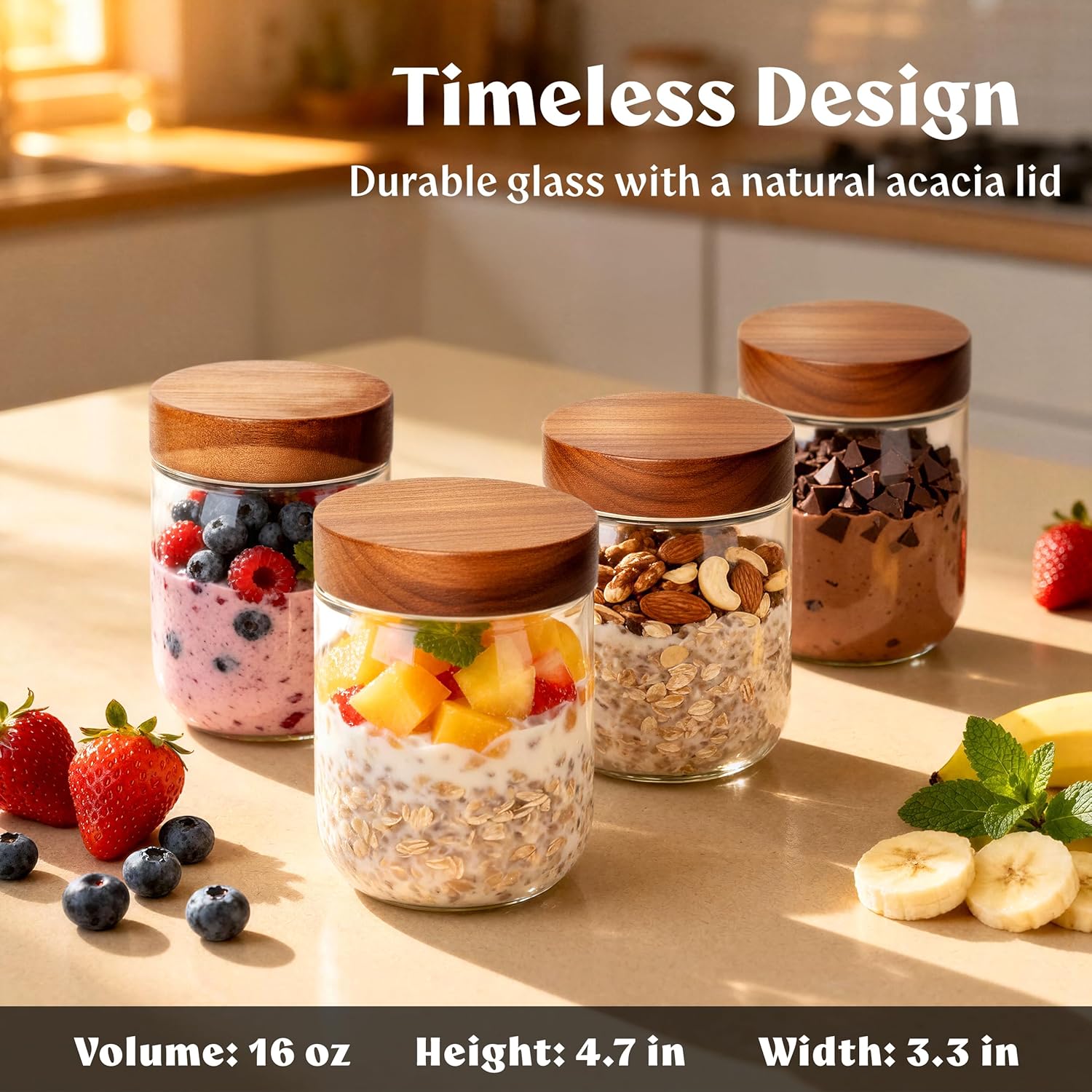 Overnight Oats Containers with – Foods X Bewertung und Preis