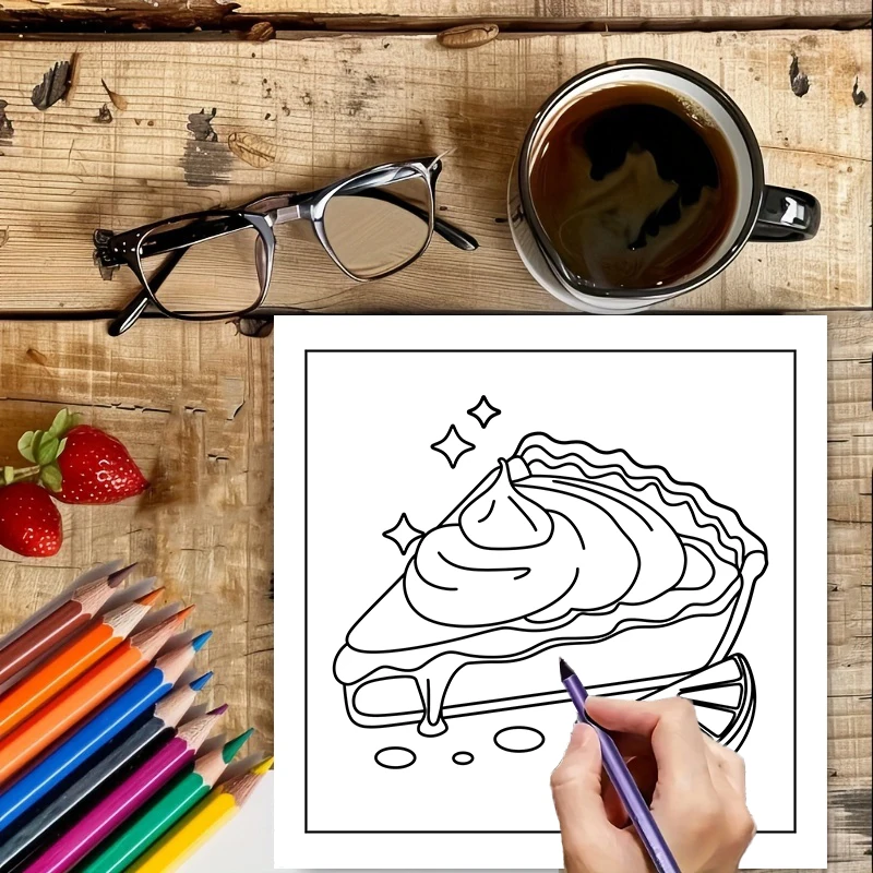 Easy Food and Snacks Coloring  – Food Snacks Drawing Bewertung und Preis
