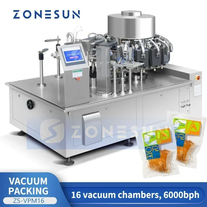 ZONESUN ZS-VPM16 Rotary Vacuum – Food Snacks Packaging Bewertung und Preis