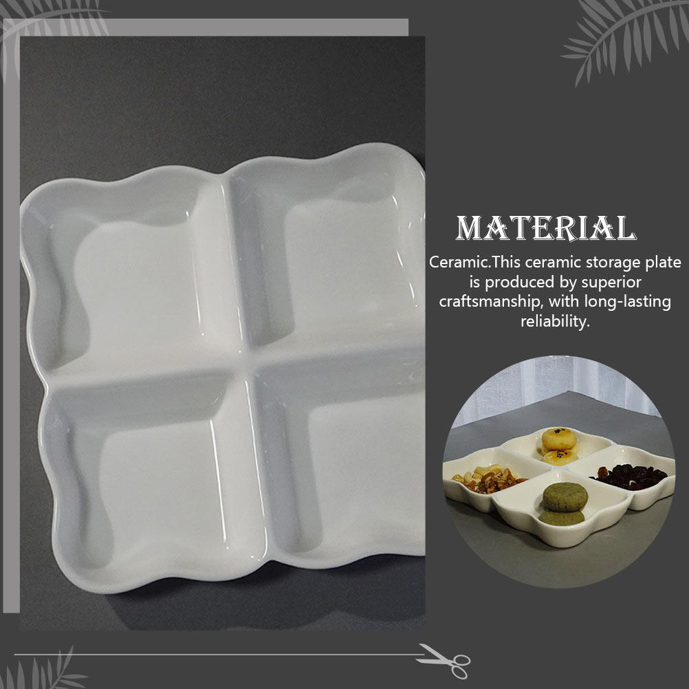 4-Section Food Plate Ceramic S – Food Snacks Restaurant Bewertung und Preis