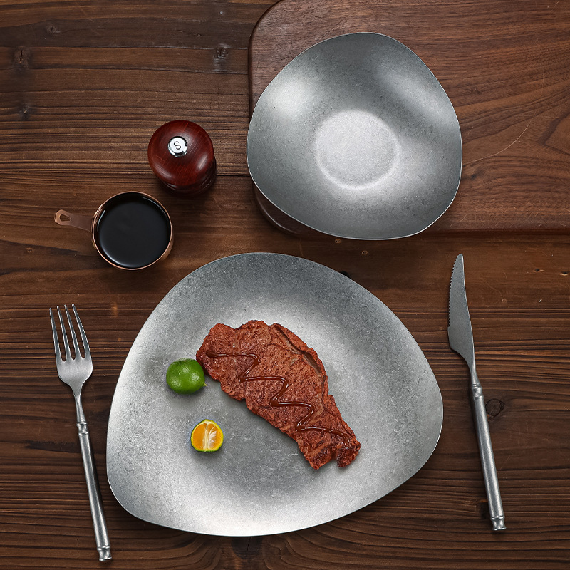 Irregular Stainless Steel Meal – Food Snacks Restaurant Bewertung und Preis