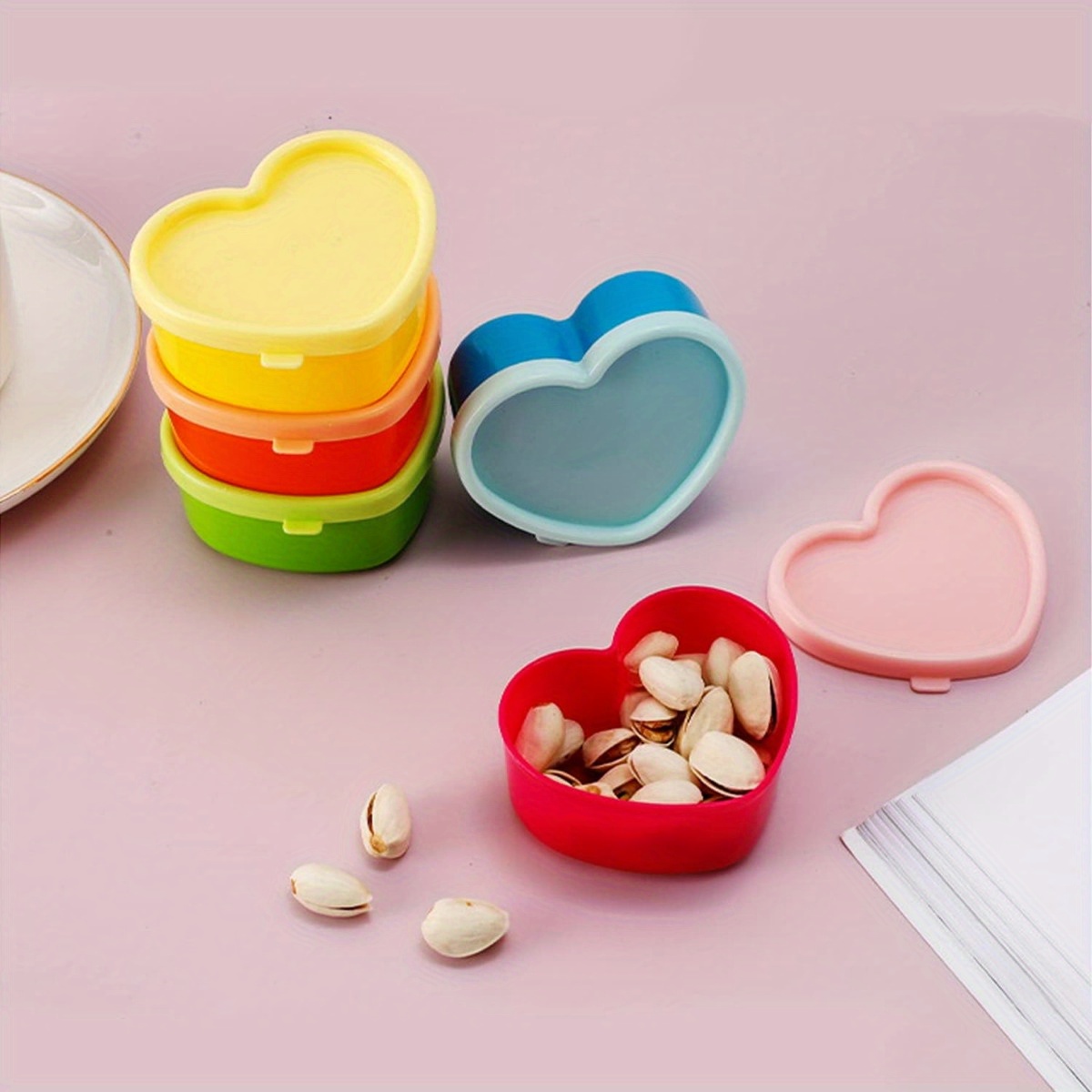 5PCS Mini Lunch Box Condiment  – Food Snacks Packaging Bewertung und Preis