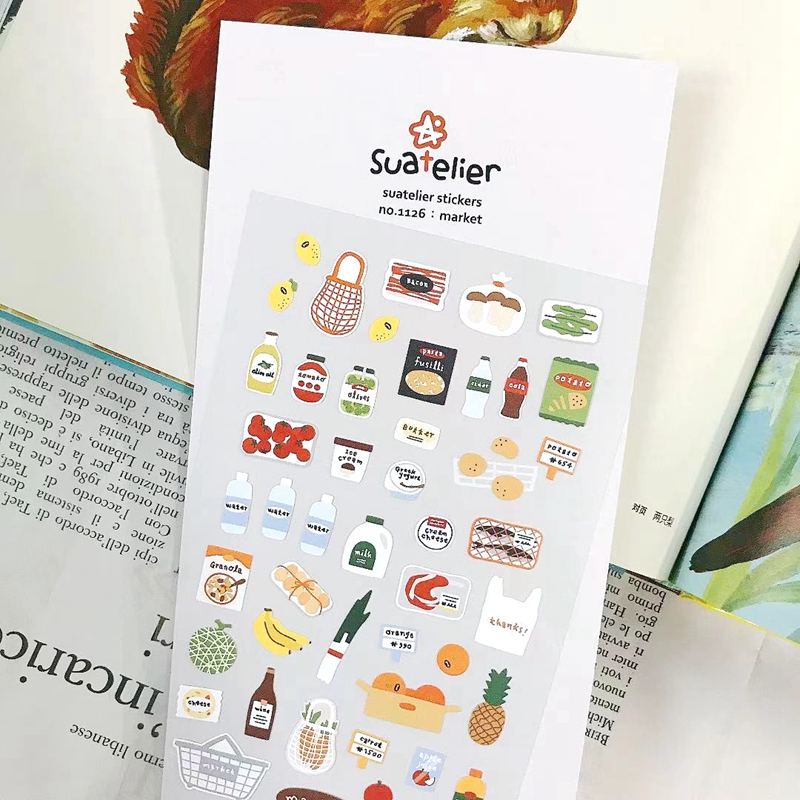 Suatelier “Market” Sticker No. – Junk Food Snacks Bewertung und Preis