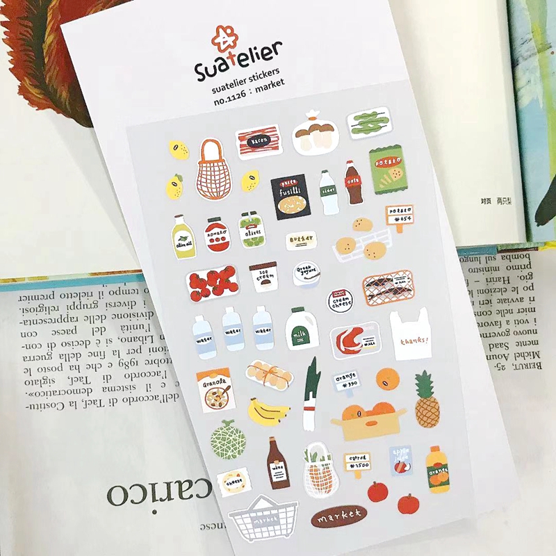 Suatelier “Market” Sticker No. – Junk Food Snacks Bewertung und Preis