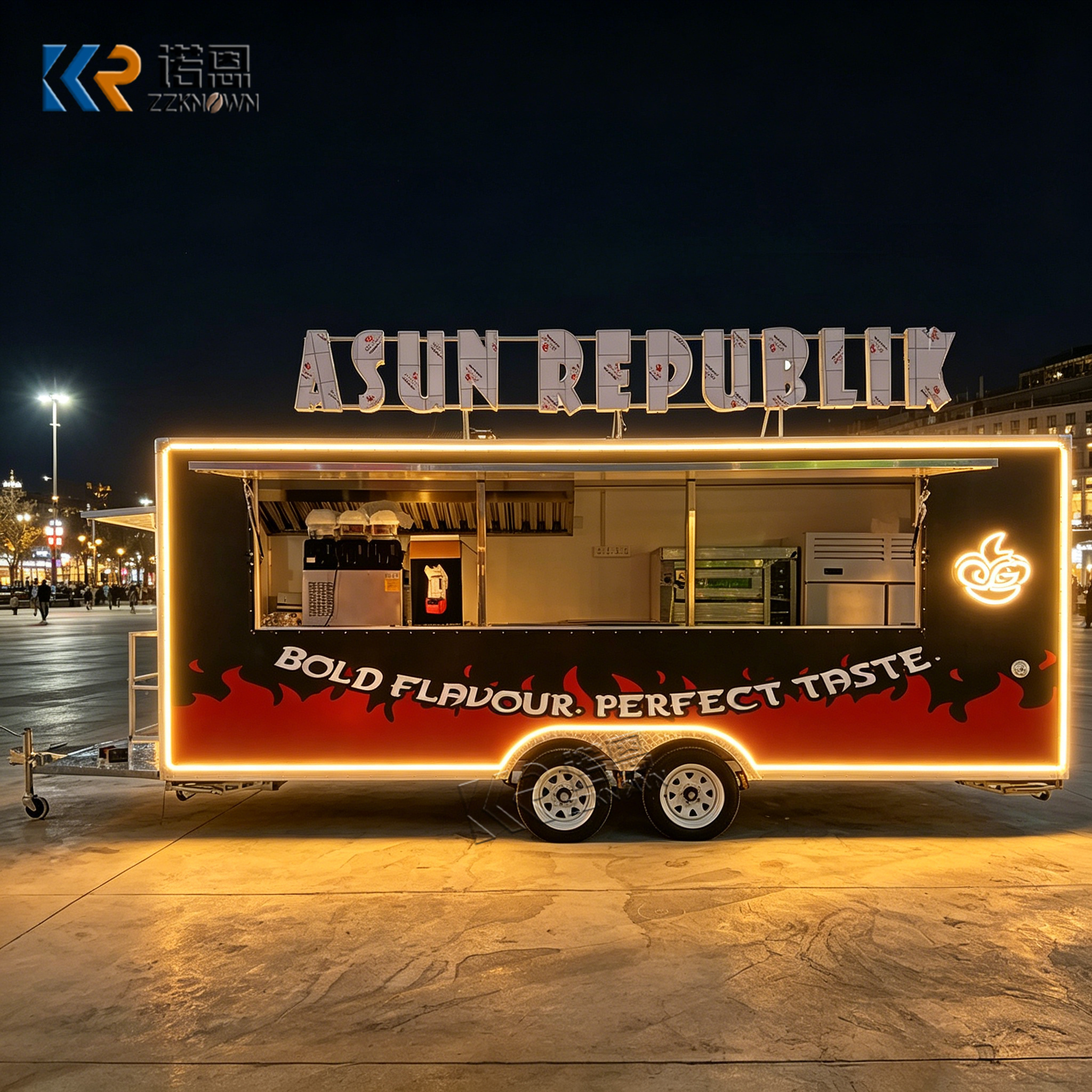 Mobile Food Truck with Exhaust – Food Snacks Business Bewertung und Preis