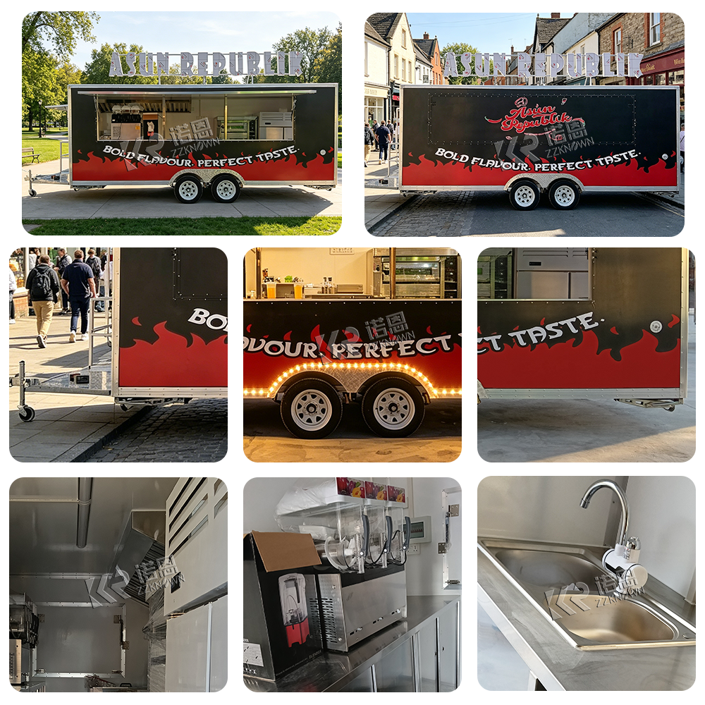 Mobile Food Truck with Exhaust – Food Snacks Business Bewertung und Preis