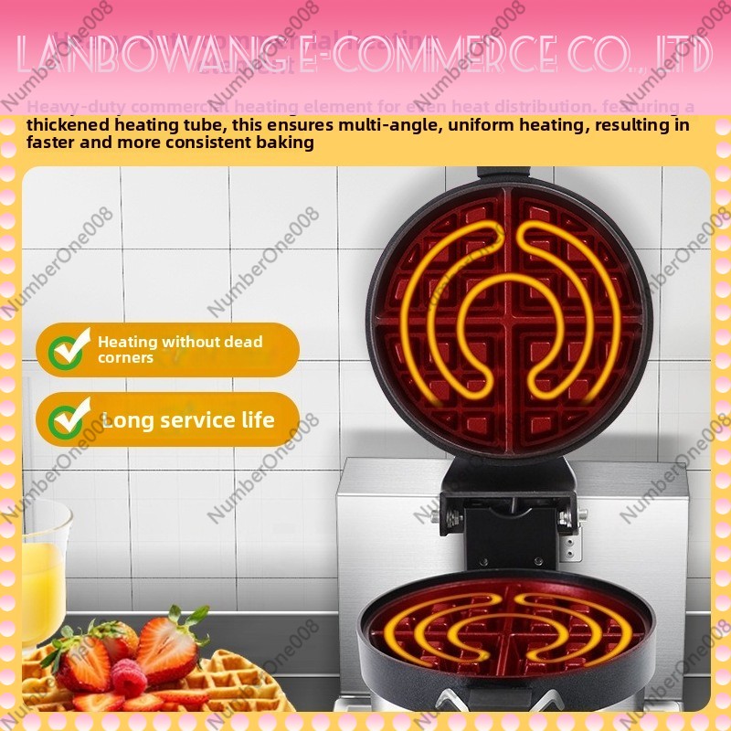 Rotating Waffle Maker Griddle  – Food Snacks Restaurant Bewertung und Preis