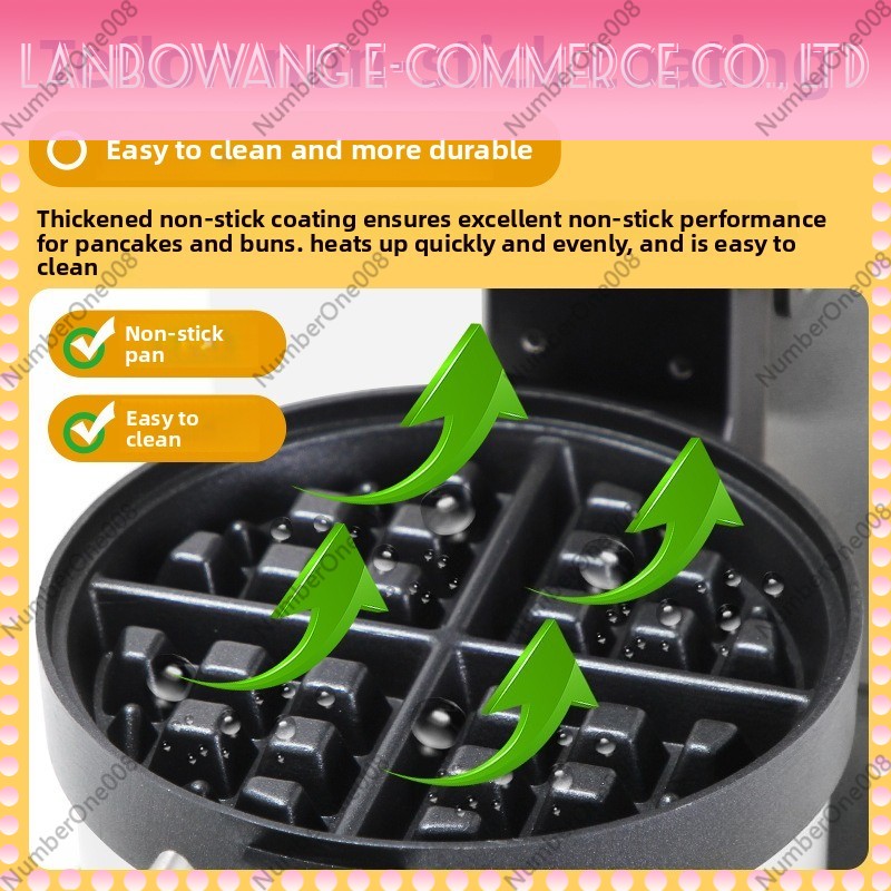 Rotating Waffle Maker Griddle  – Food Snacks Restaurant Bewertung und Preis
