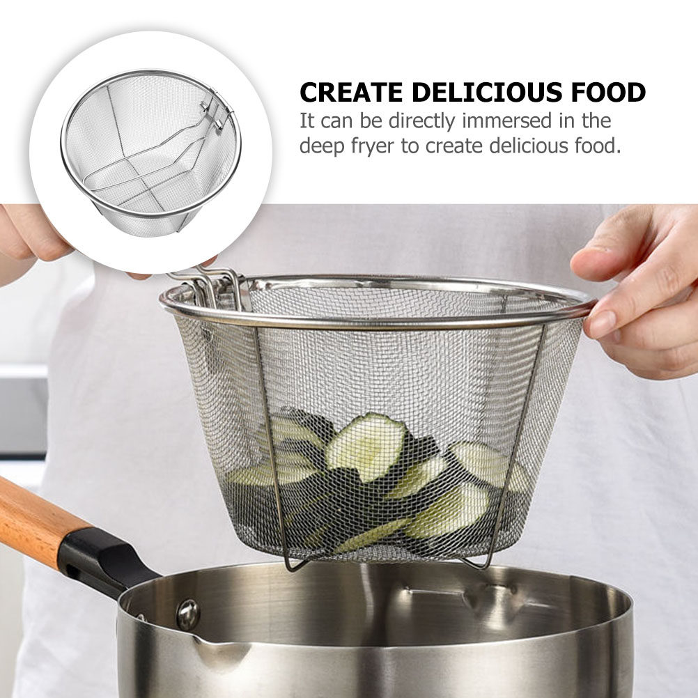 Folding Fry Basket Heat Resist – Food Snacks Restaurant Bewertung und Preis