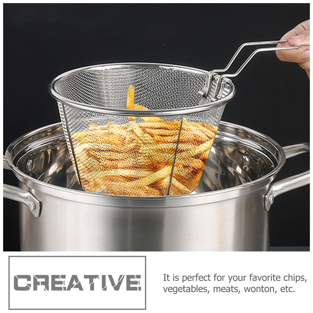 Folding Fry Basket Heat Resist – Food Snacks Restaurant Bewertung und Preis