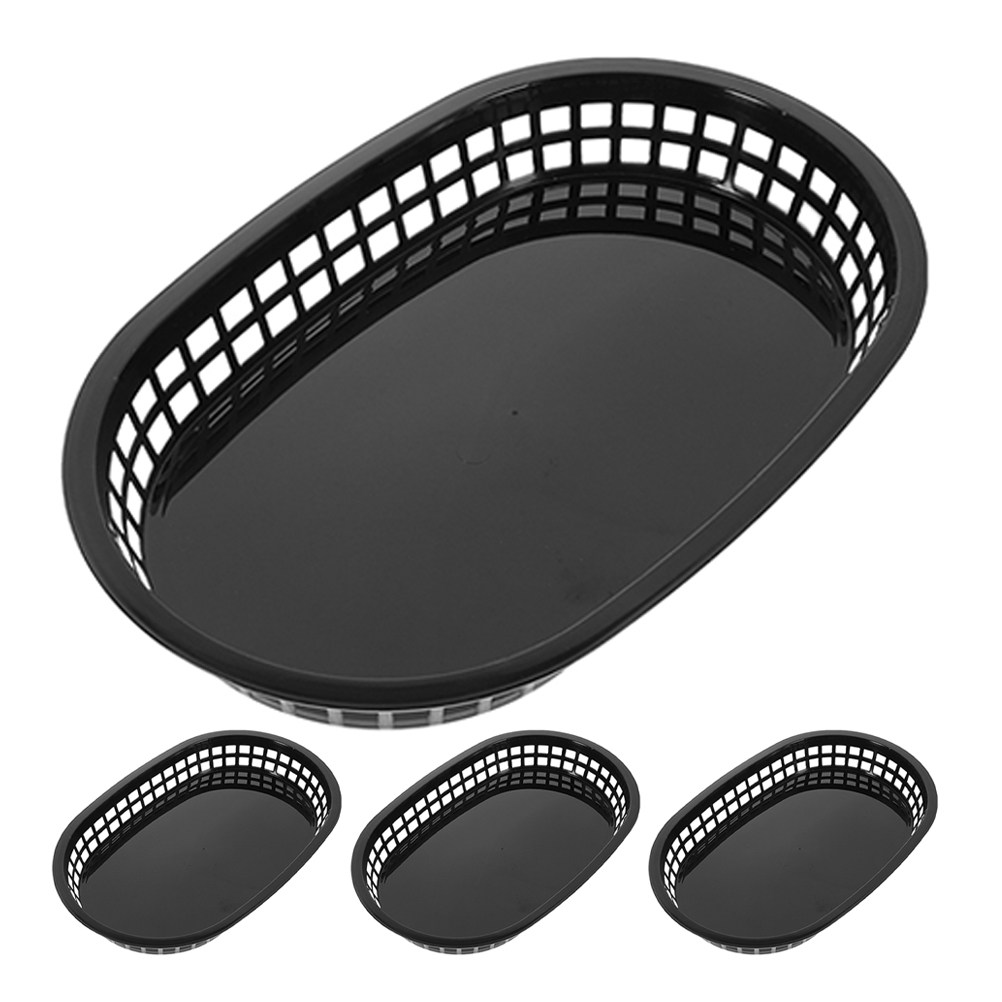 4Pcs Plastic Fruit Basket Set  – Food Snacks Restaurant Bewertung und Preis