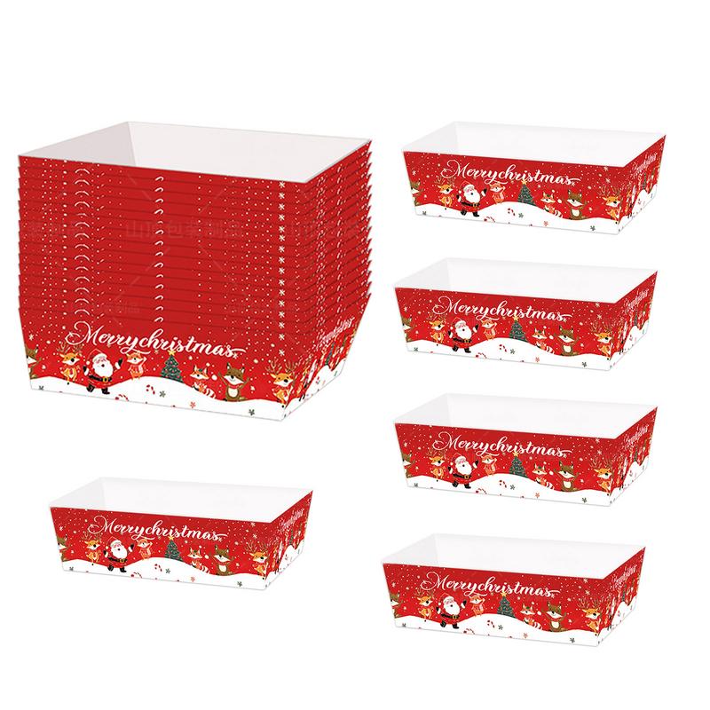 Christmas Paper Food Tray Chri – Food Snacks For Christmas Bewertung und Preis