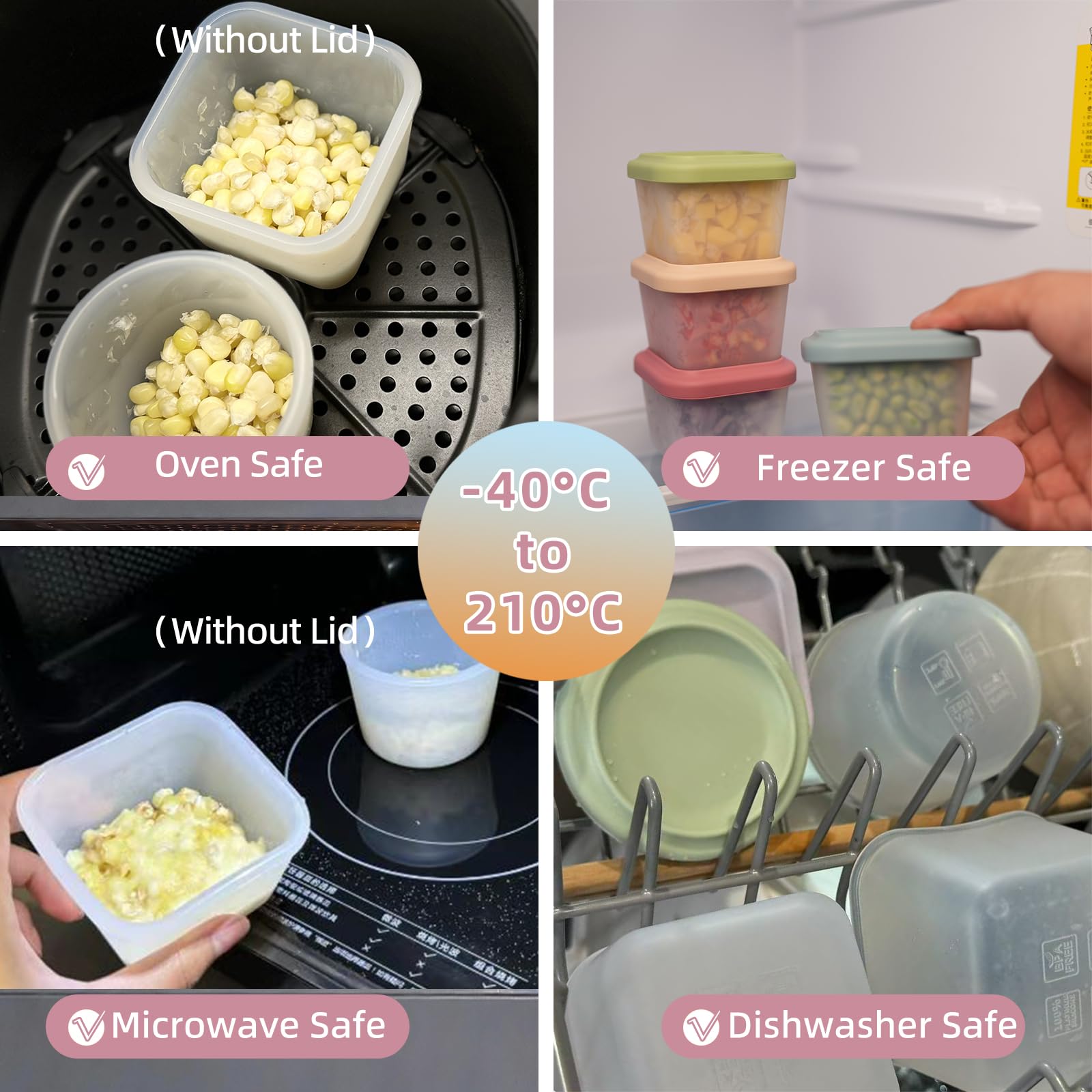 Food Grade Silicone Baby Food  – Food Snacks Packaging Bewertung und Preis