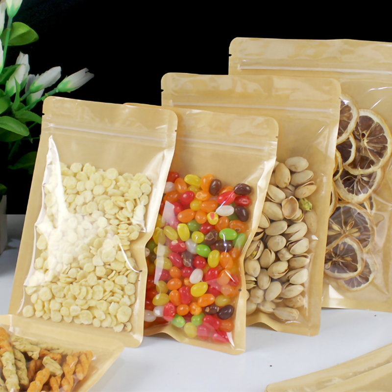 100pcs Eco-friendly Kraft Pape – Food Good Snacks Bewertung und Preis