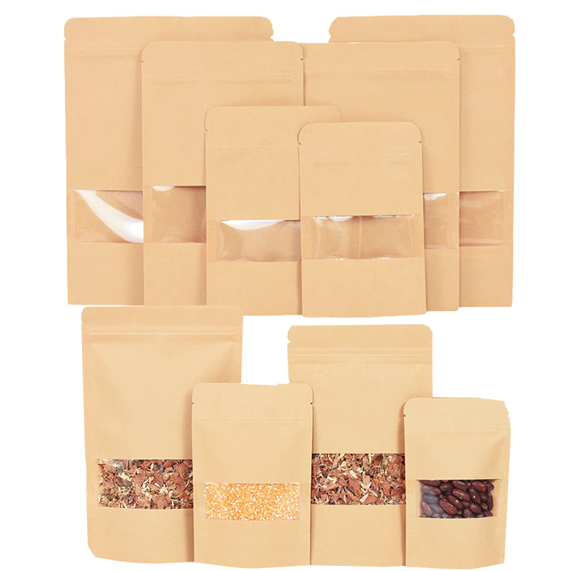 20/50pcs Kraft Paper Zip Lock  – Food Snacks For Christmas Bewertung und Preis