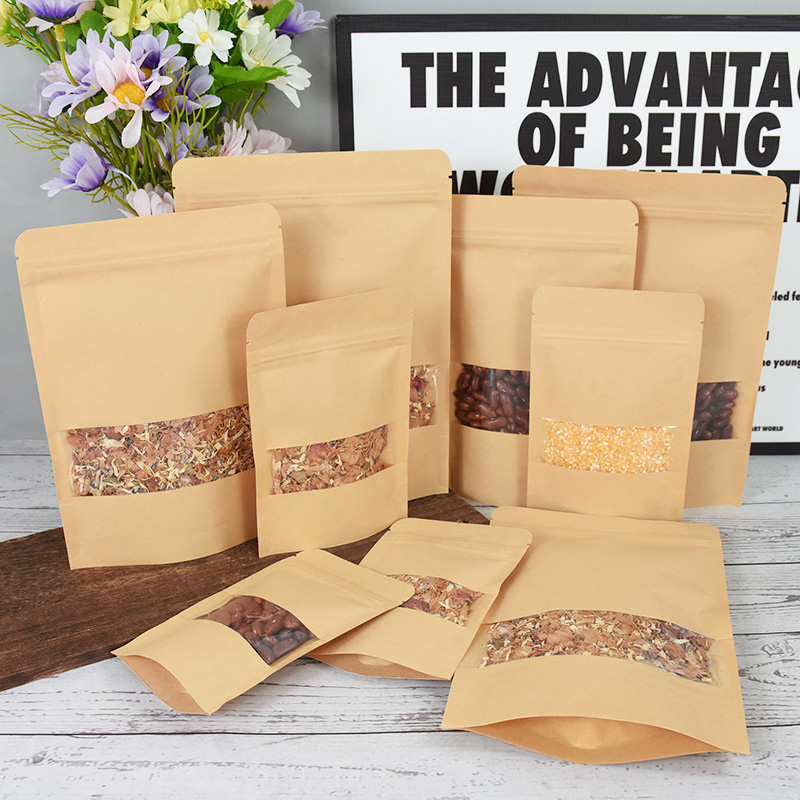 20/50pcs Kraft Paper Zip Lock  – Food Snacks For Christmas Bewertung und Preis
