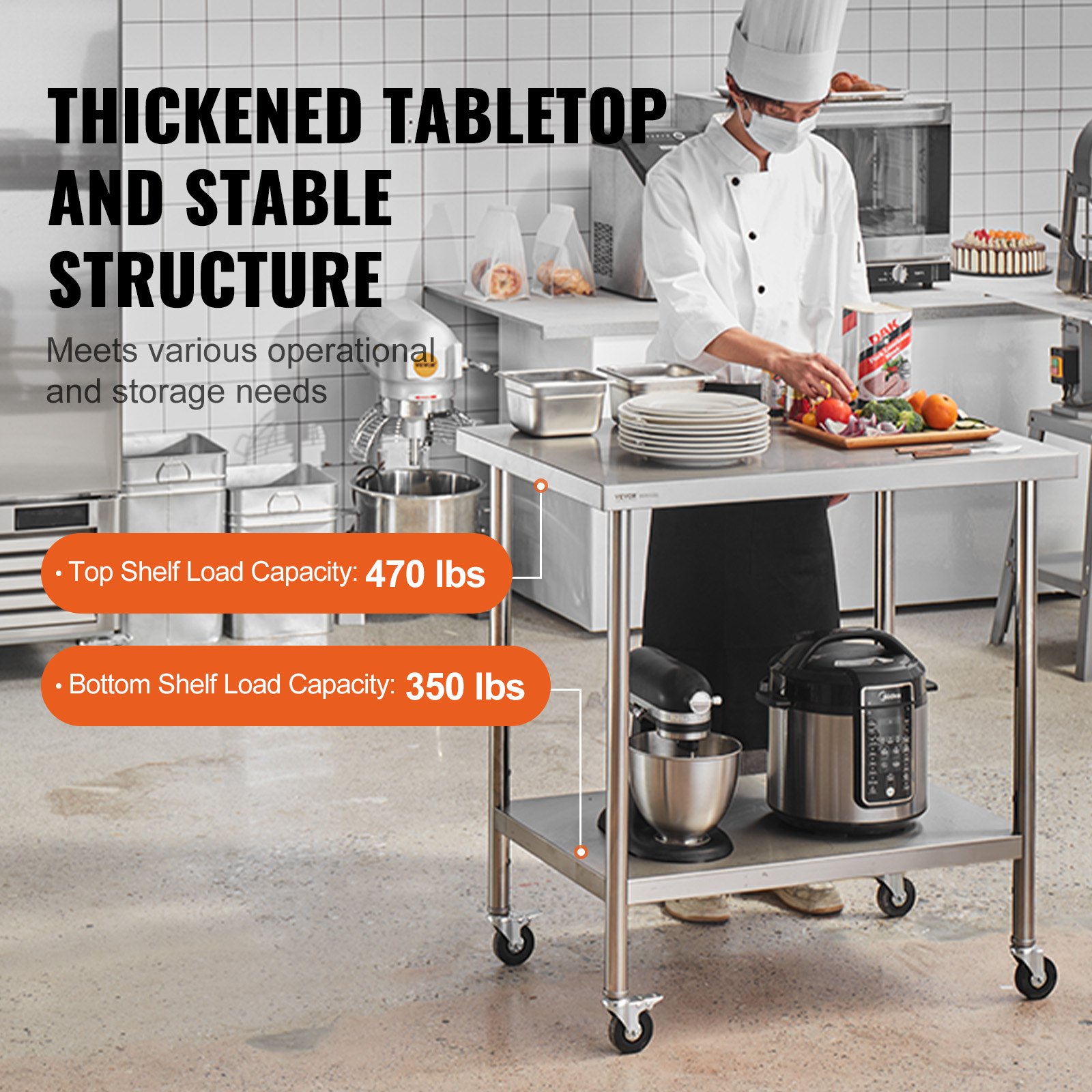 Stainless Steel Work Table 30  – Foods X Bewertung und Preis