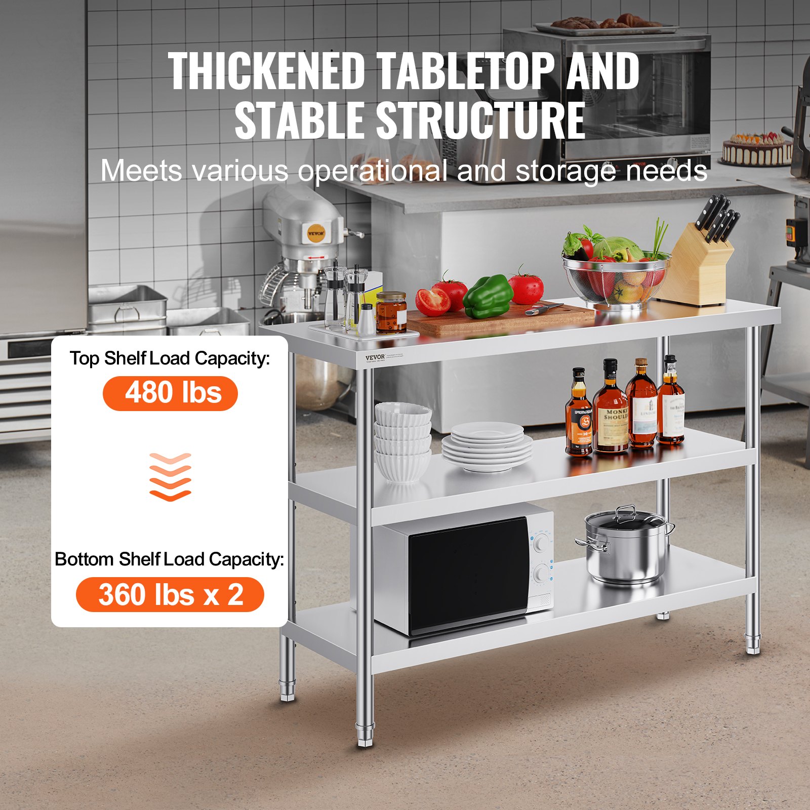Stainless Steel Food Prep Tabl – Foods X Bewertung und Preis