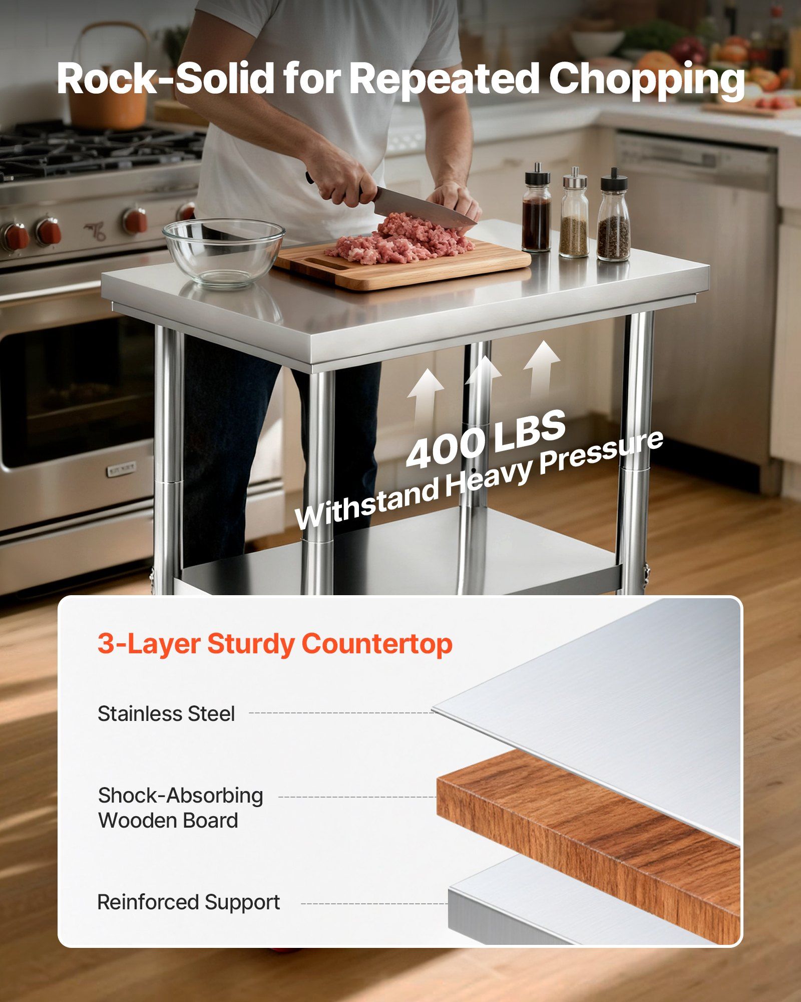 Stainless Steel Table, 24 x 30 – Foods X Bewertung und Preis