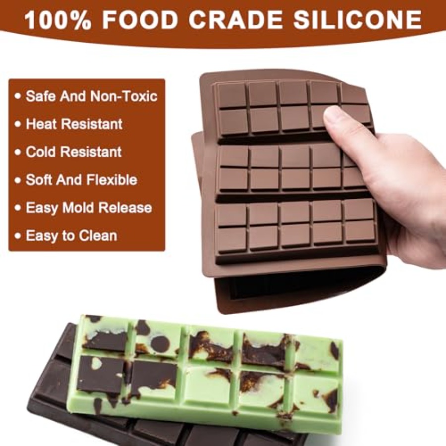 Chocolate Bar Mold Non-Stick C – Food Snacks Candy Bewertung und Preis