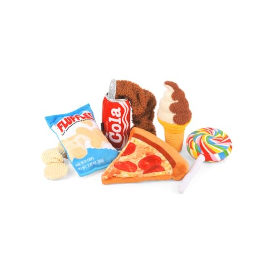Cute Plush Dog Toys - Snack At – Junk Food Snacks Bewertung und Preis