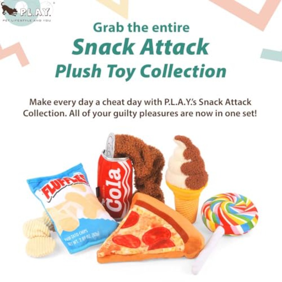 Cute Plush Dog Toys - Snack At – Junk Food Snacks Bewertung und Preis