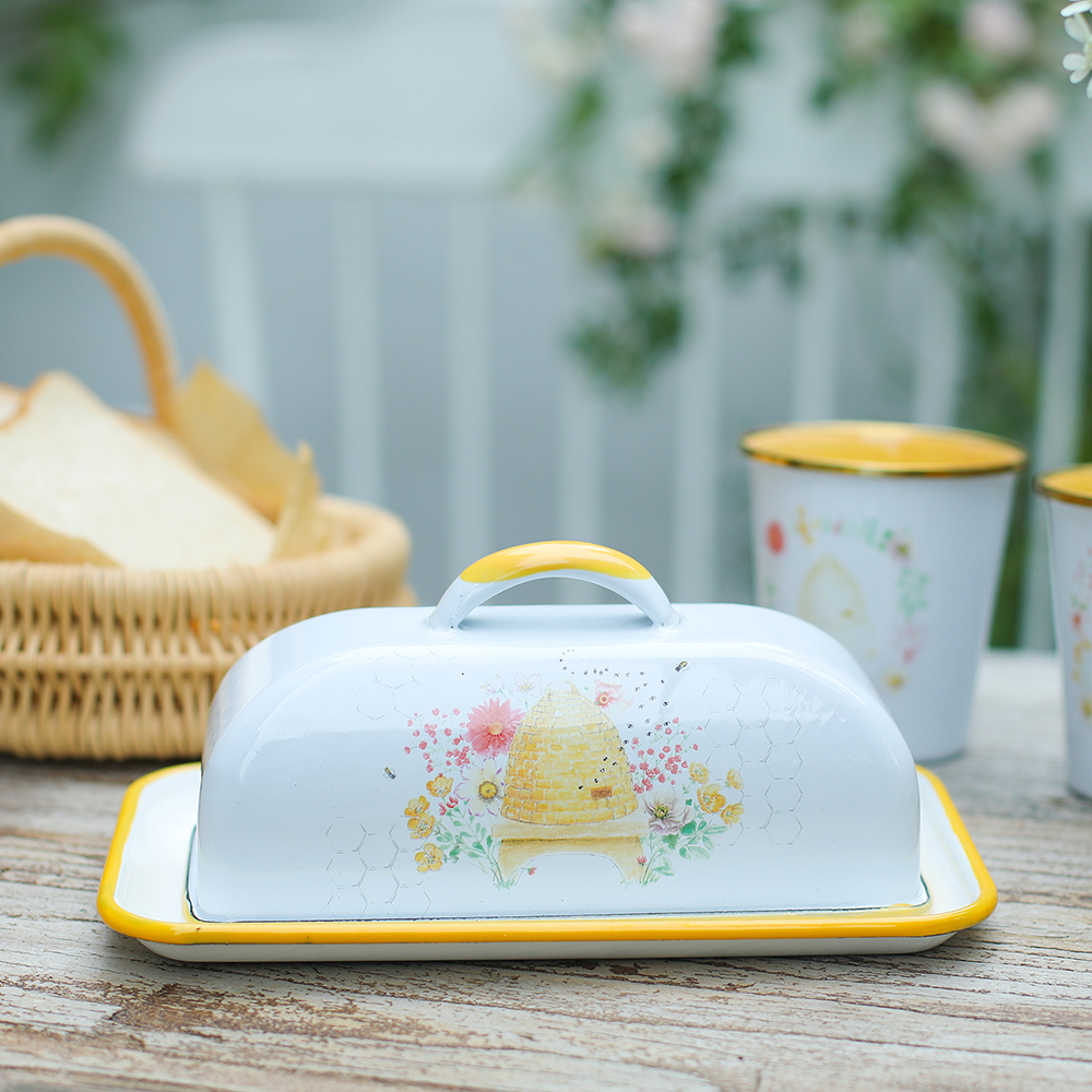 Menschy Enamel Butter Dish Che – Food Snacks Packaging Bewertung und Preis