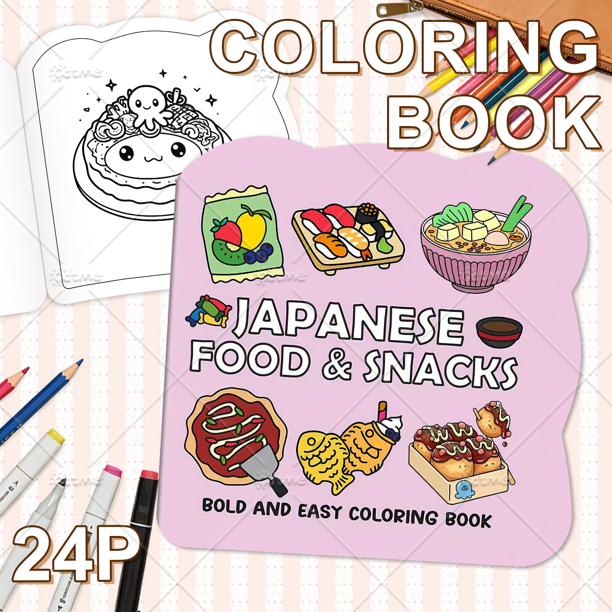 JAPANESE FOOD & SNACKS Irregul – Food Snacks Drawing Bewertung und Preis