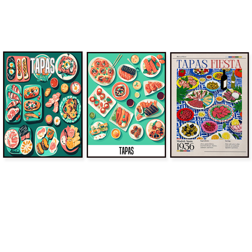 Spanish tapas snack print, foo – Food Snacks Restaurant Bewertung und Preis